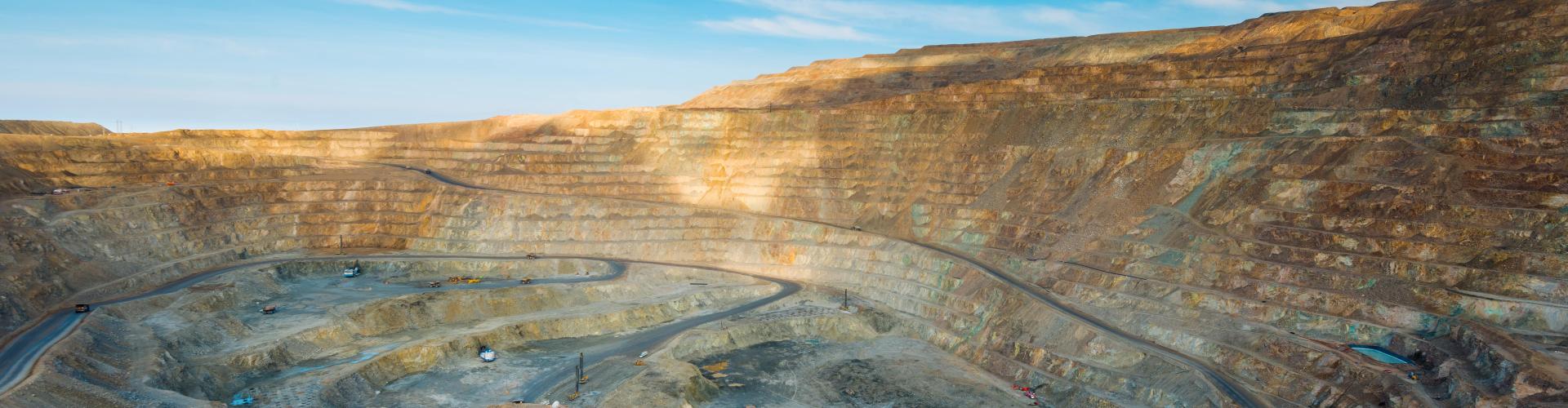 Open pit copper mine in Chile