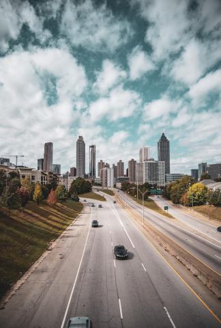 Aerial view of Atlanta, USA