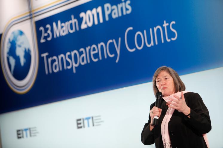 Clare Short, EITI Board Chair at the 2013 EITI Global Conference