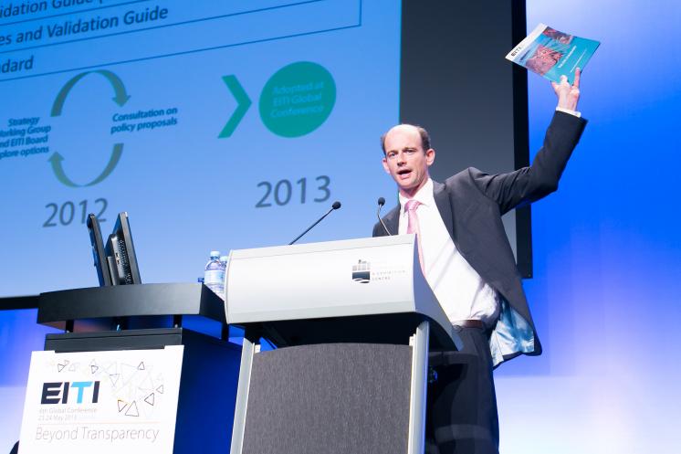 Jonas Moberg, former EITI Executive Director, at the 2013 EITI Global Conference