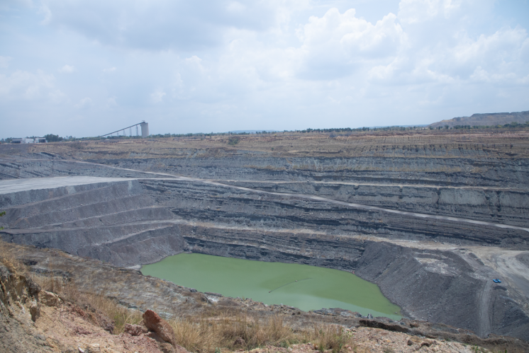 An open pit coal mine in the department of Cesar.